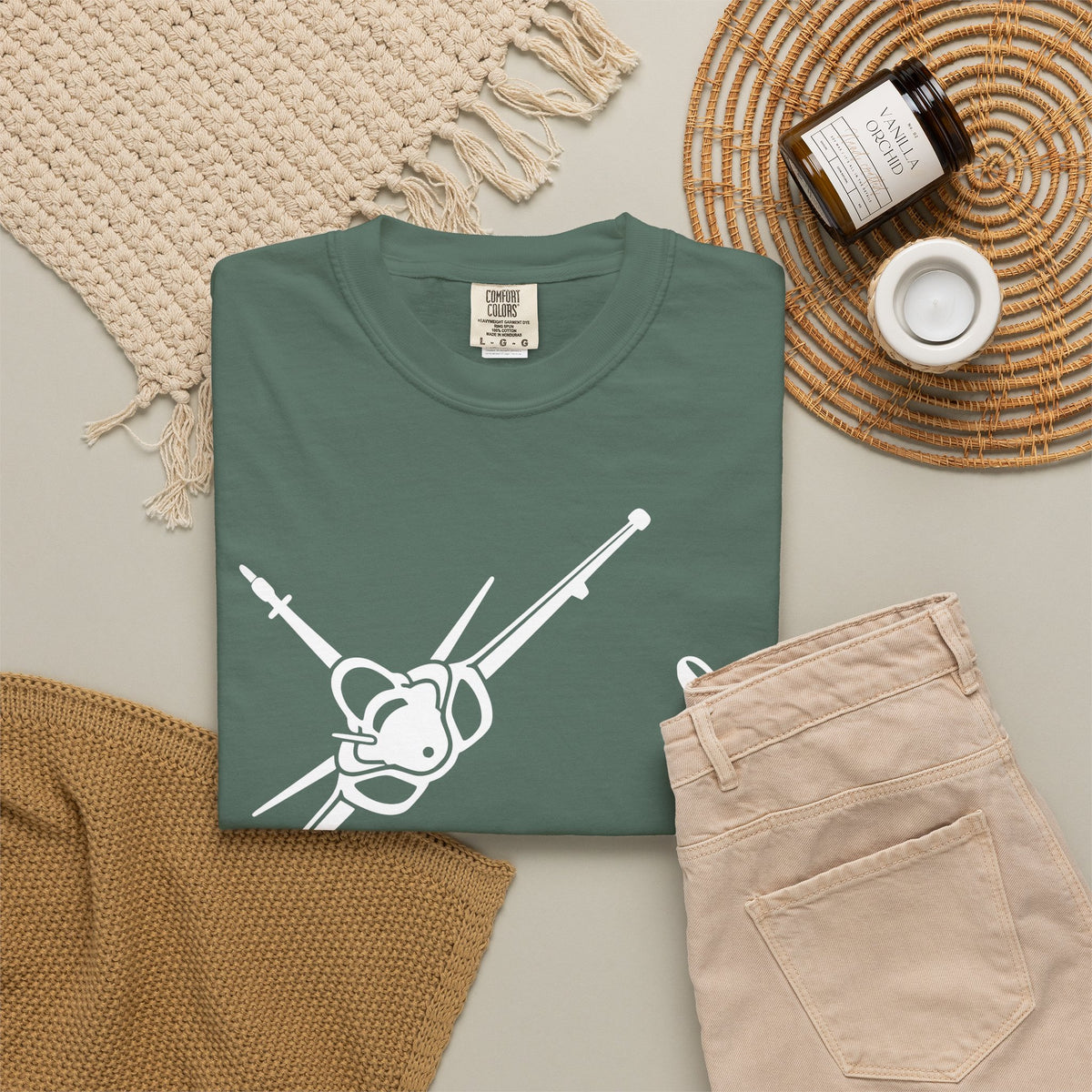Rafale Jet Graphic T‑Shirt in White