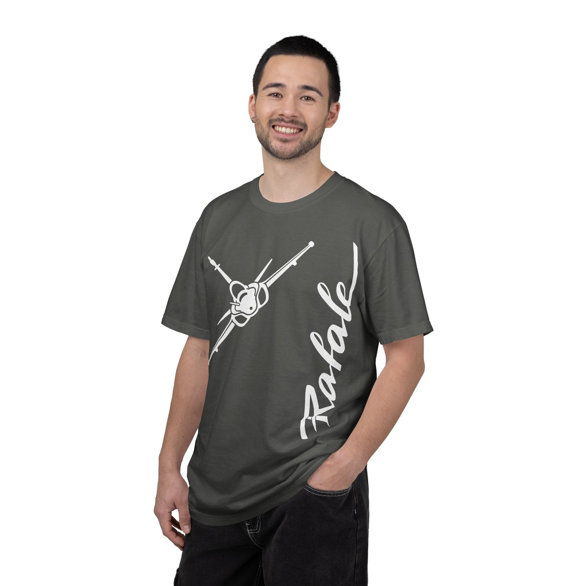 Rafale Jet Graphic T‑Shirt in White