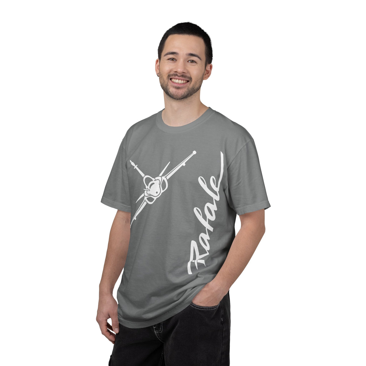 Rafale Jet Graphic T‑Shirt in White