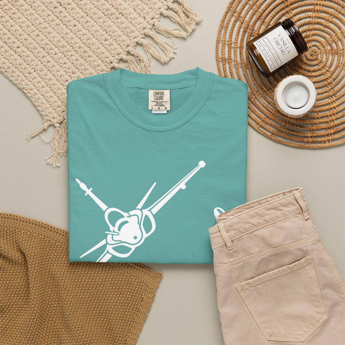 Rafale Jet Graphic T‑Shirt in White