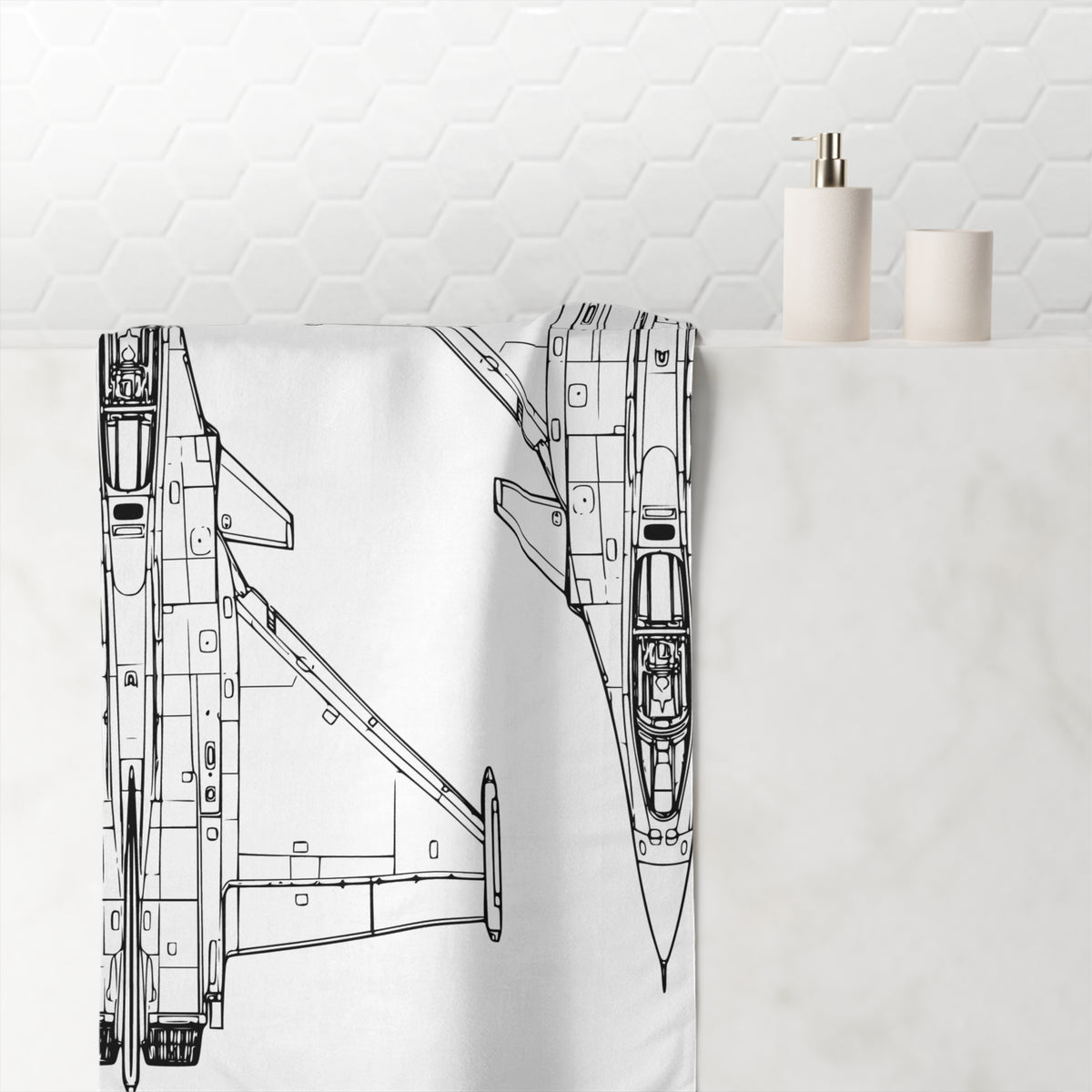 Dassault Rafale Beach & Bath Towel
