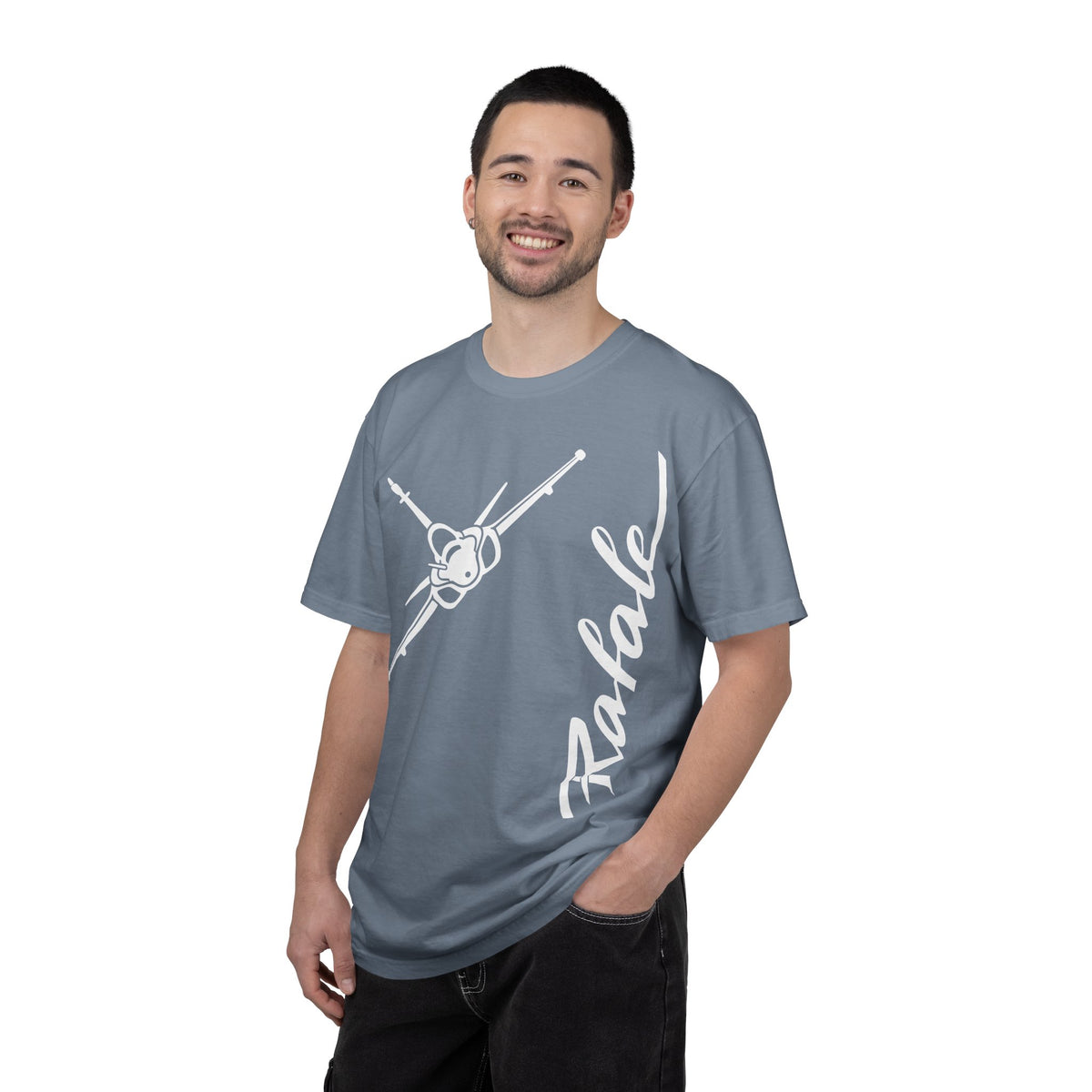 Rafale Jet Graphic T‑Shirt in White